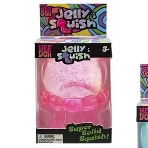 Jelly Squish Super Solid Squish Pink Toy Needoh